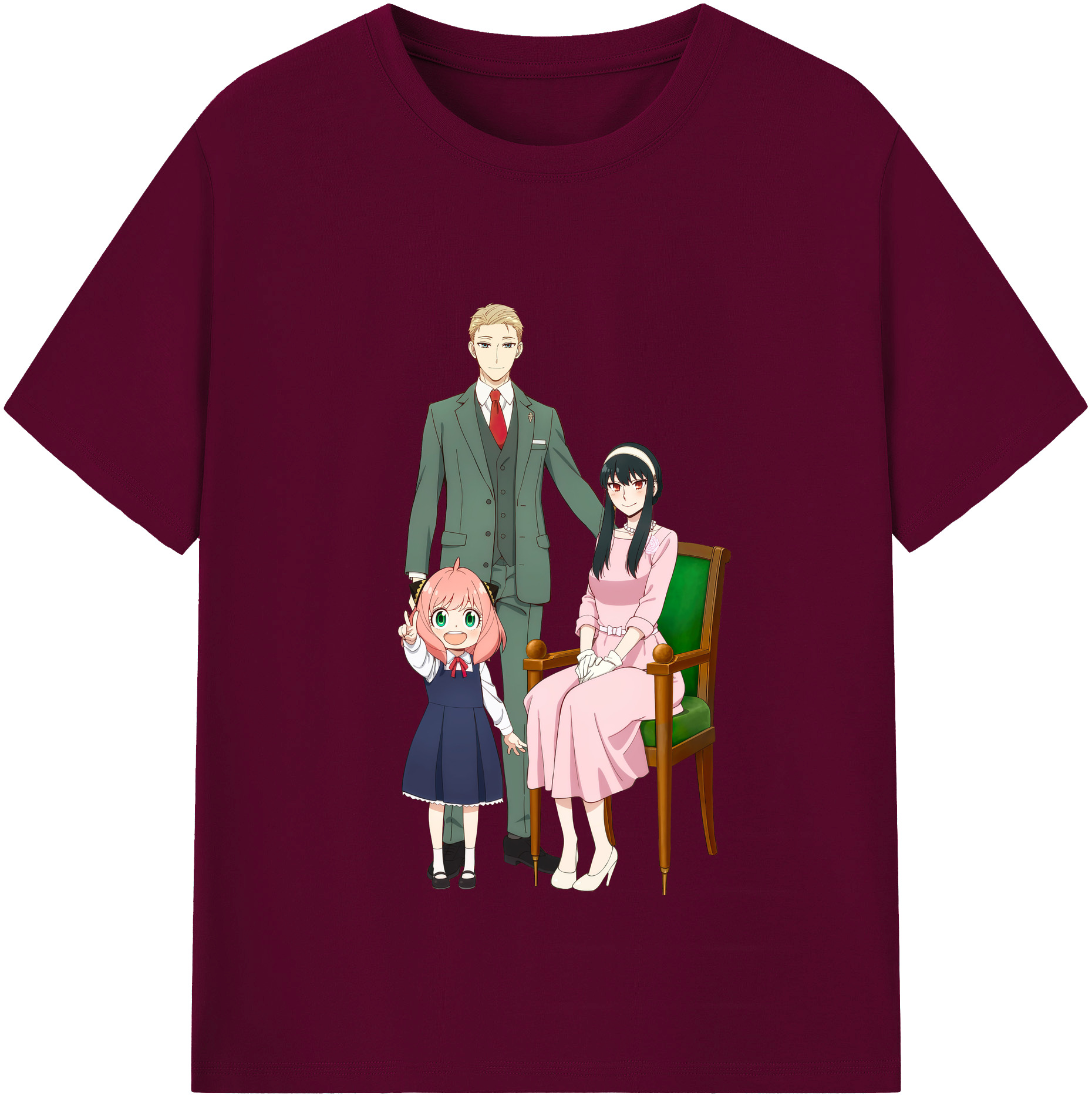 （画像用） SPY×FAMILY间谍家家酒 レディースカジュアルプリントTシャツ（綿100％）